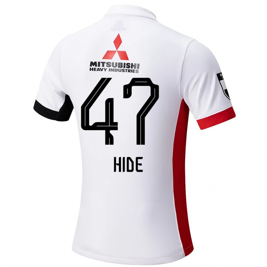 ילדים כדורגל Hidetoshi Takeda #47 אדום לבן הרחק ג'רזי 2025/26