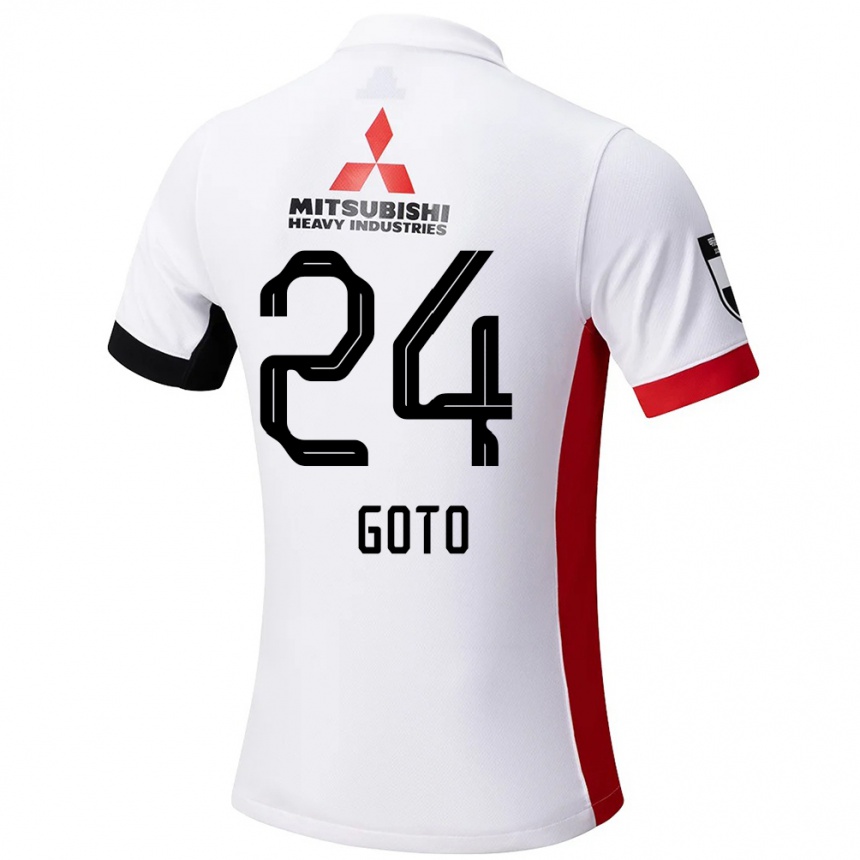 ילדים כדורגל Wakaba Goto #24 אדום לבן הרחק ג'רזי 2025/26