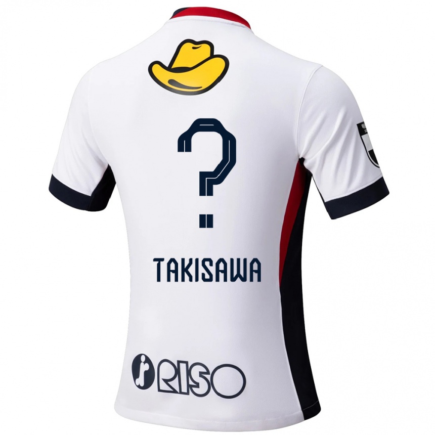 ילדים כדורגל Shu Takisawa #0 אדום שחור הרחק ג'רזי 2025/26