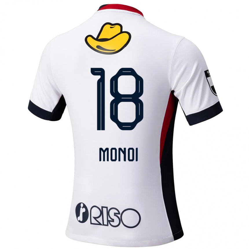 ילדים כדורגל Jigen Monoi #18 אדום שחור הרחק ג'רזי 2025/26