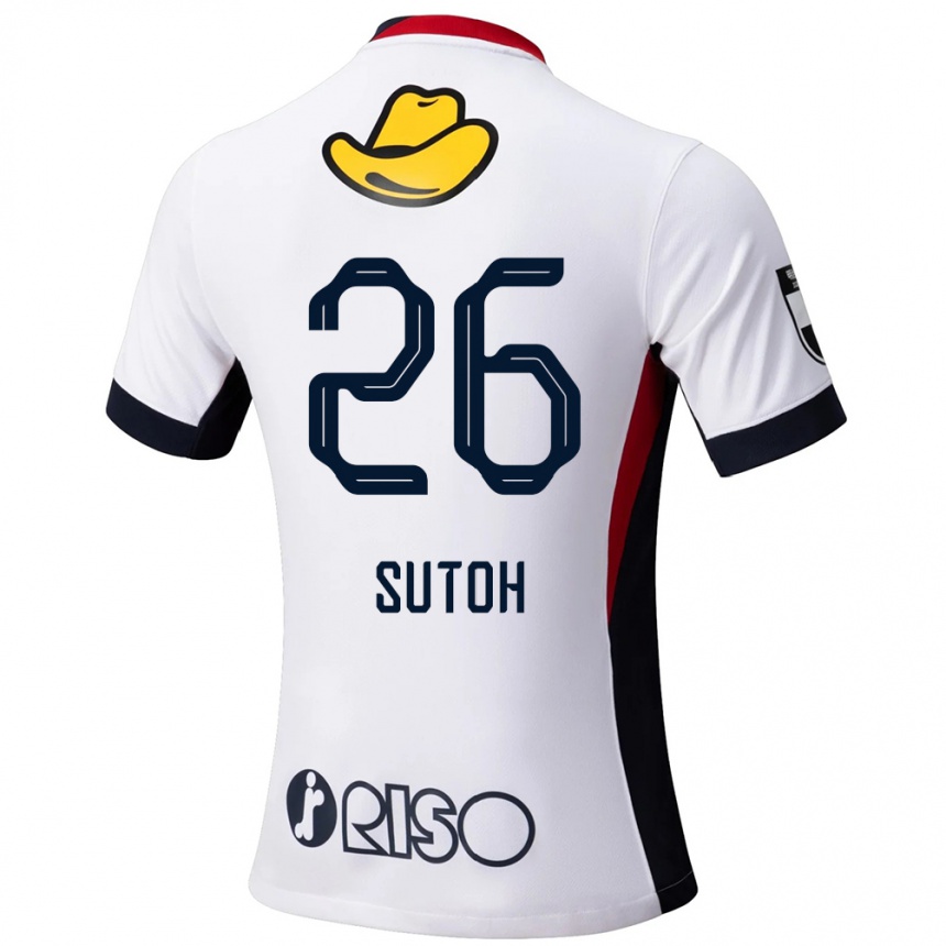 ילדים כדורגל Naoki Suto #26 אדום שחור הרחק ג'רזי 2025/26