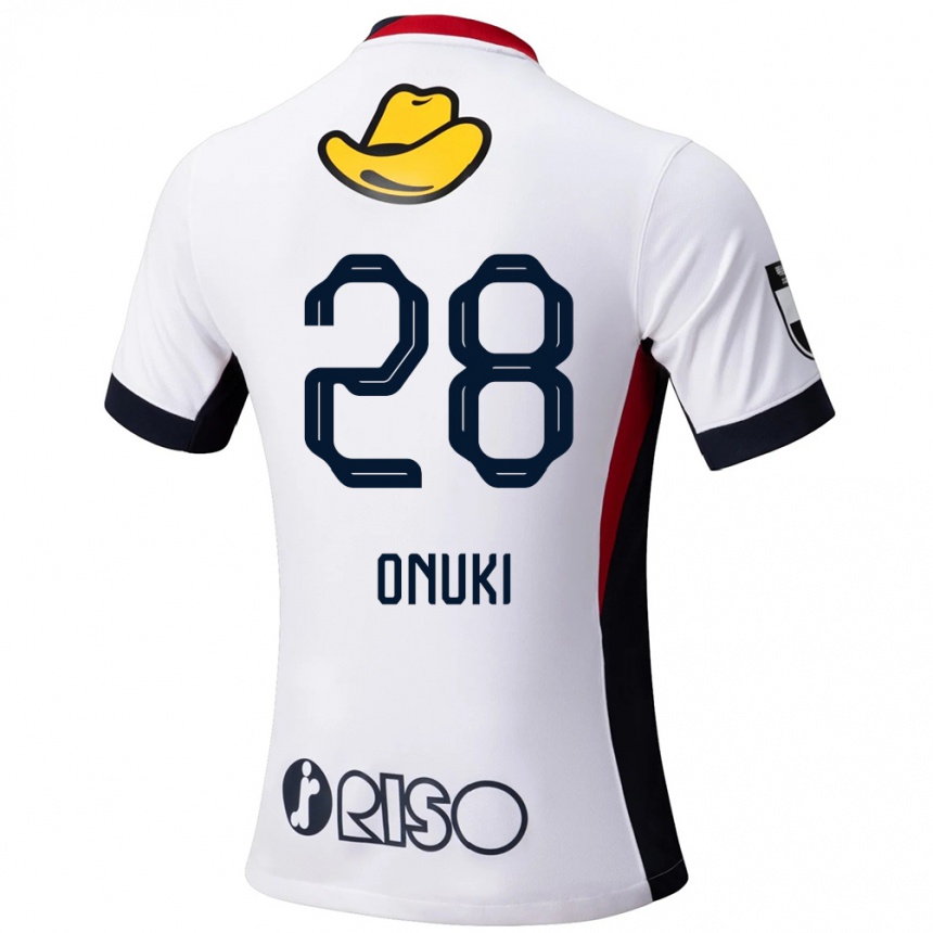 ילדים כדורגל Rui Onuki #28 אדום שחור הרחק ג'רזי 2025/26
