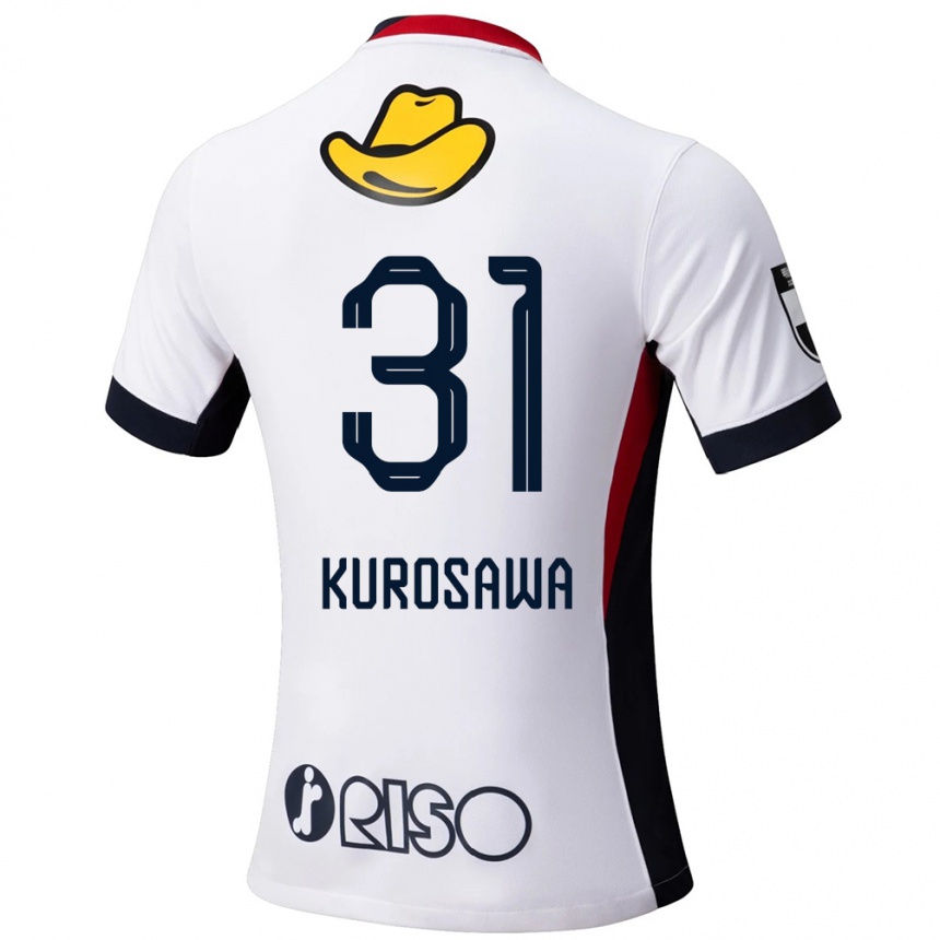 ילדים כדורגל Shoei Kurosawa #31 אדום שחור הרחק ג'רזי 2025/26