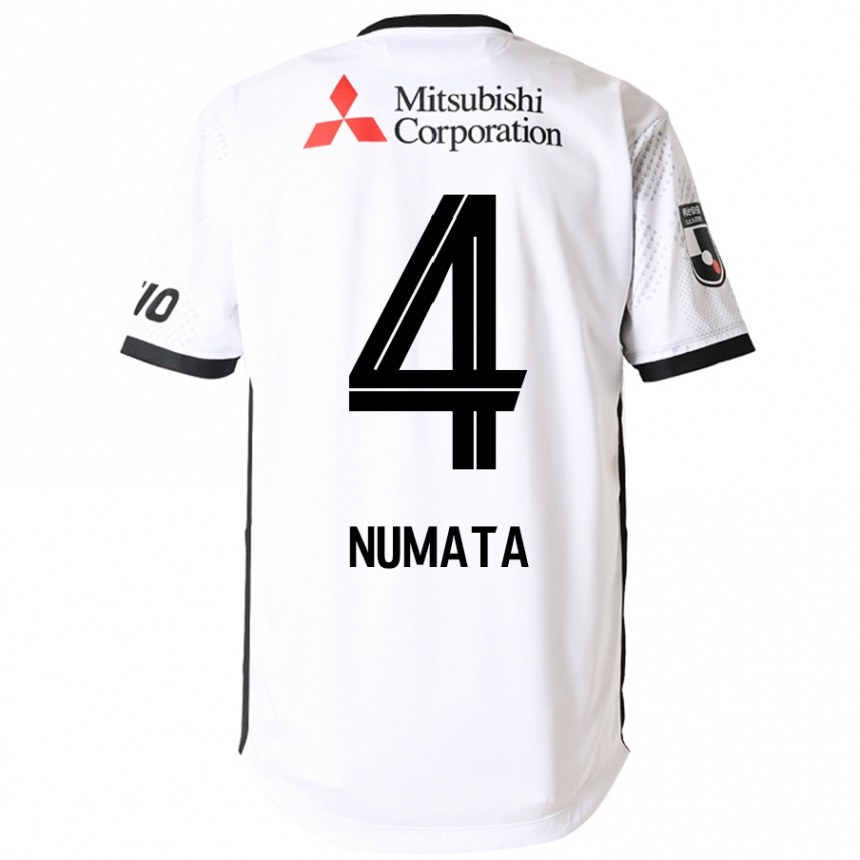 ילדים כדורגל Seisa Numata #4 כחול מלכותי לבן הרחק ג'רזי 2025/26