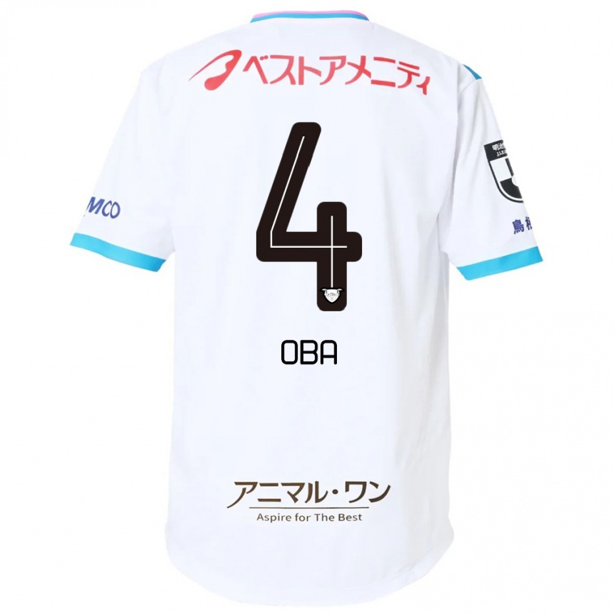 ילדים כדורגל Shotaro Oba #4 כחול ורוד הרחק ג'רזי 2025/26