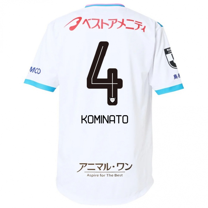 ילדים כדורגל Yuya Kominato #4 כחול ורוד הרחק ג'רזי 2025/26
