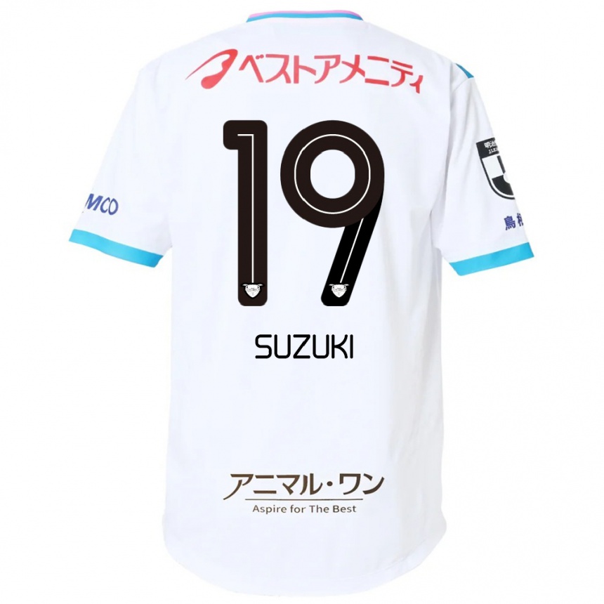 ילדים כדורגל Daichi Suzuki #19 כחול ורוד הרחק ג'רזי 2025/26
