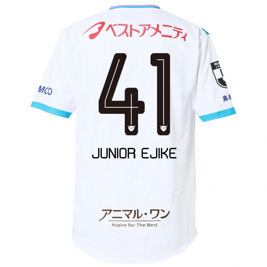 ילדים כדורגל Ibuki Vincent Junior Ejike #41 כחול ורוד הרחק ג'רזי 2025/26