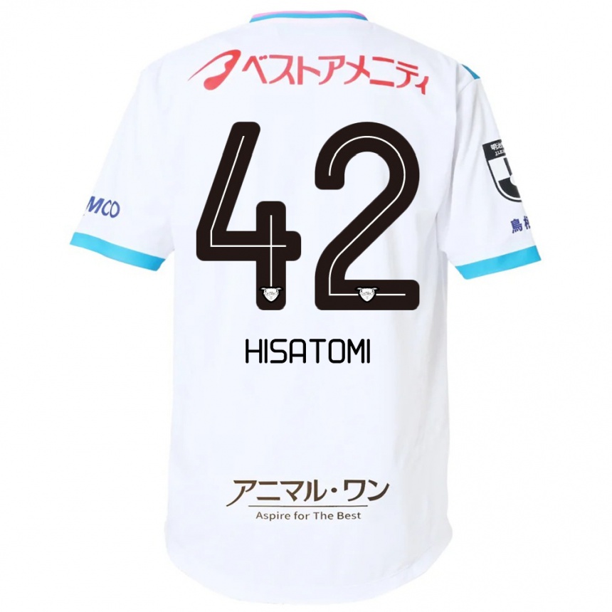 ילדים כדורגל Kazuhiro Hisatomi #42 כחול ורוד הרחק ג'רזי 2025/26