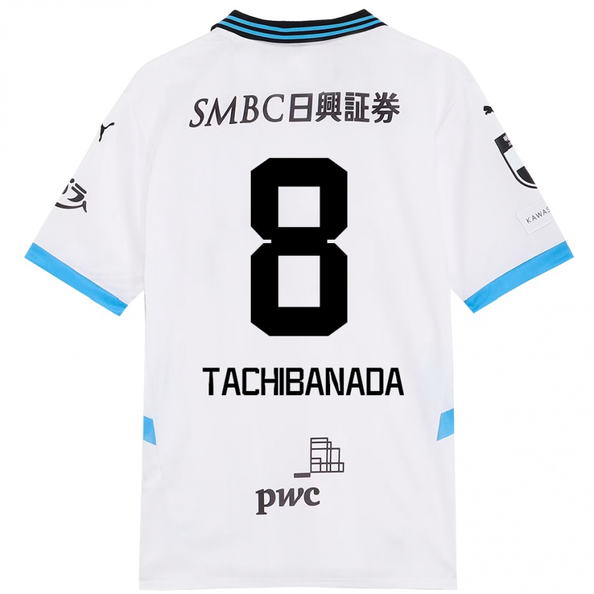 ילדים כדורגל Kento Tachibanada #8 תכלת שמיים שחור הרחק ג'רזי 2025/26