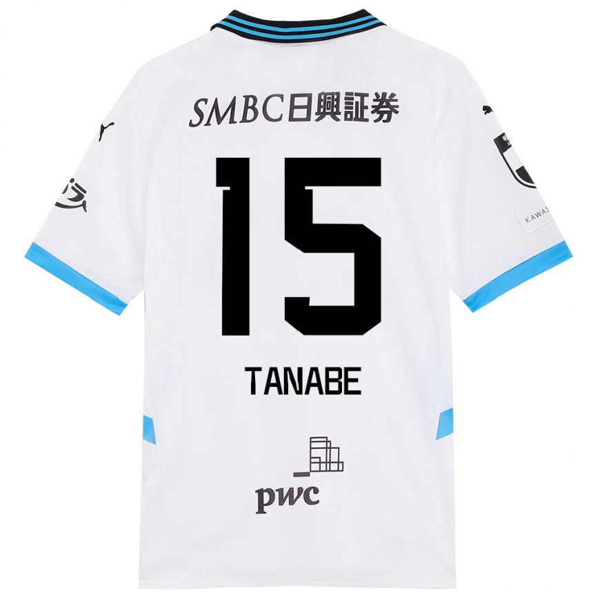 ילדים כדורגל Shuto Tanabe #15 תכלת שמיים שחור הרחק ג'רזי 2025/26
