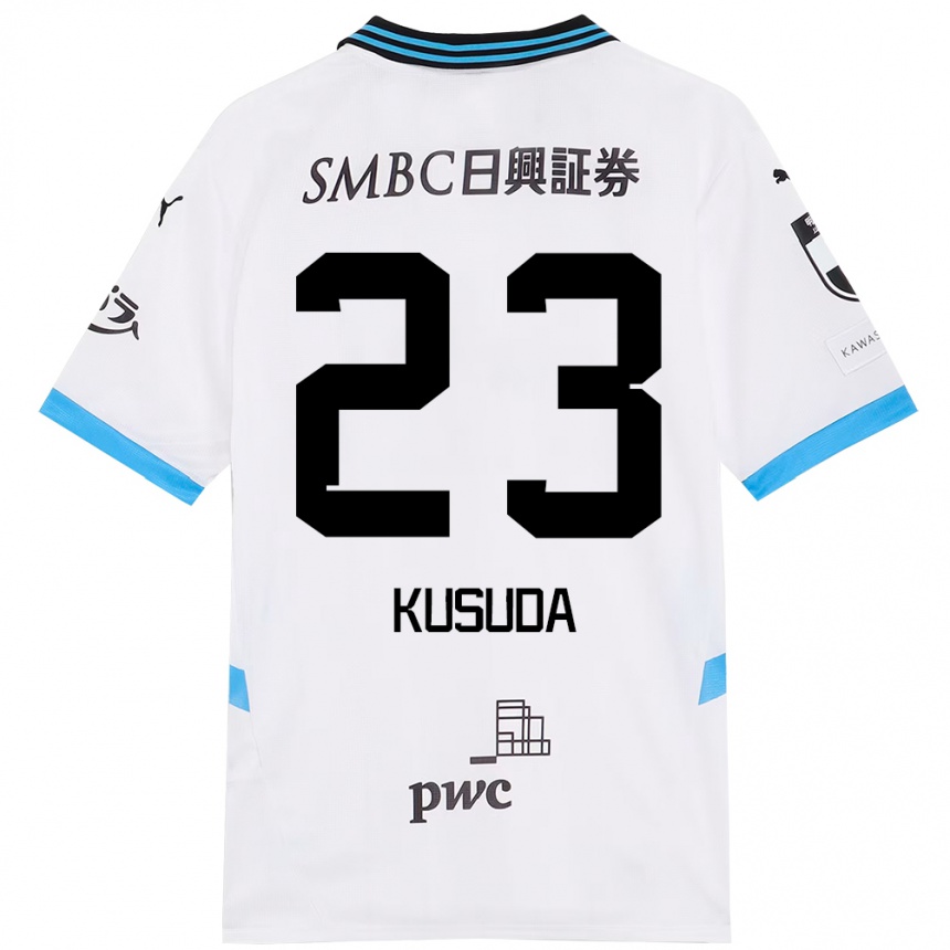 ילדים כדורגל Haruki Kusuda #23 תכלת שמיים שחור הרחק ג'רזי 2025/26