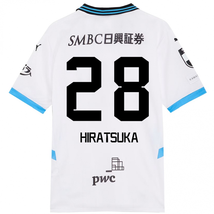 ילדים כדורגל Hayato Hiratsuka #28 תכלת שמיים שחור הרחק ג'רזי 2025/26