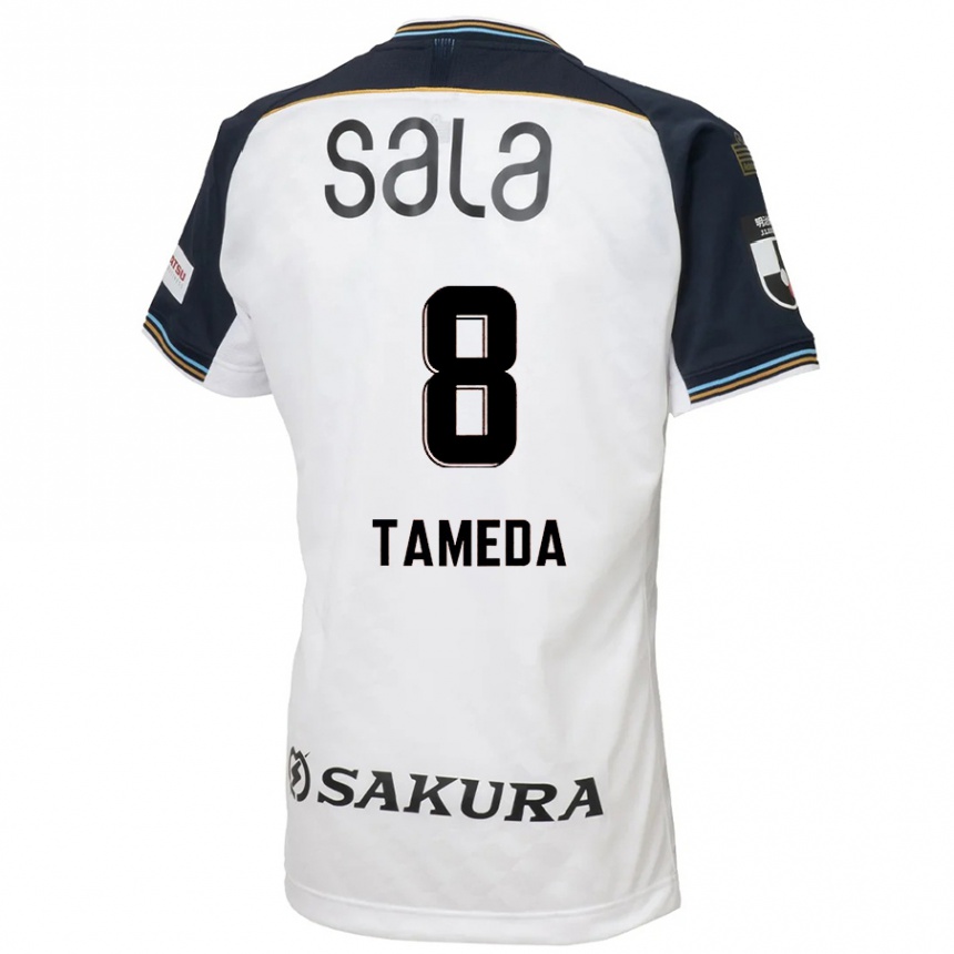 ילדים כדורגל Hirotaka Tameda #8 תכלת שמיים שחור הרחק ג'רזי 2025/26