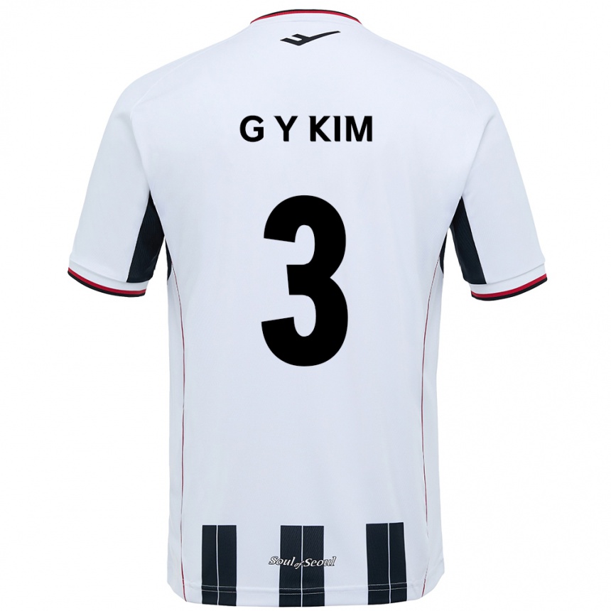 ילדים כדורגל Yu-Geon Kim #3 שחור אדום הרחק ג'רזי 2025/26