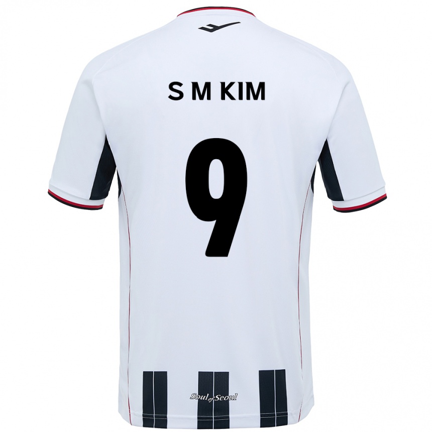 ילדים כדורגל Min-Sung Kim #9 שחור אדום הרחק ג'רזי 2025/26