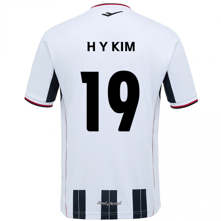 ילדים כדורגל Yong-Hyuk Kim #19 שחור אדום הרחק ג'רזי 2025/26