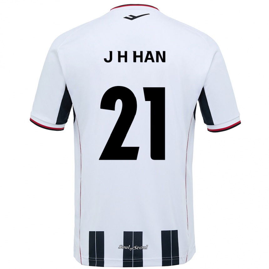 ילדים כדורגל Jun-Hee Han #21 שחור אדום הרחק ג'רזי 2025/26