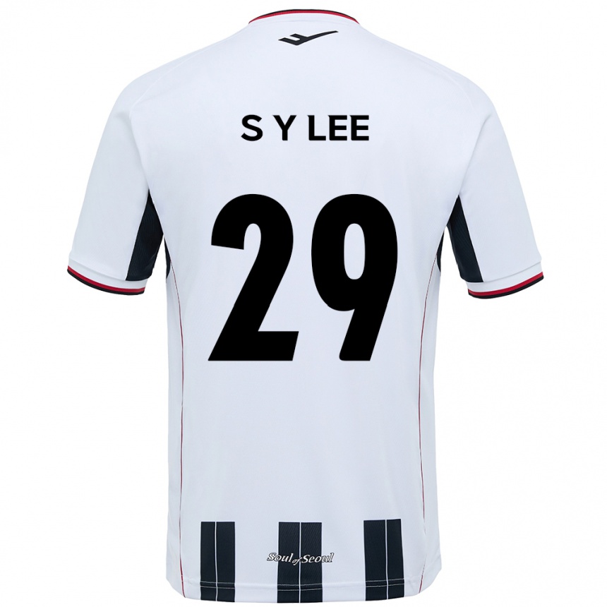 ילדים כדורגל Seong-Yun Lee #29 שחור אדום הרחק ג'רזי 2025/26
