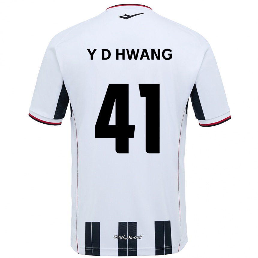 ילדים כדורגל Do-Yoon Hwang #41 שחור אדום הרחק ג'רזי 2025/26
