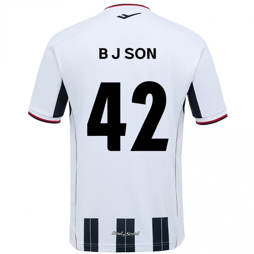 ילדים כדורגל Jeong-Beom Son #42 שחור אדום הרחק ג'רזי 2025/26