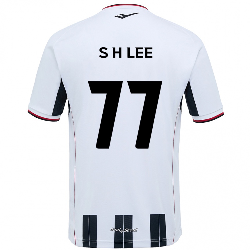 ילדים כדורגל Hyeon-Seung Lee #77 שחור אדום הרחק ג'רזי 2025/26