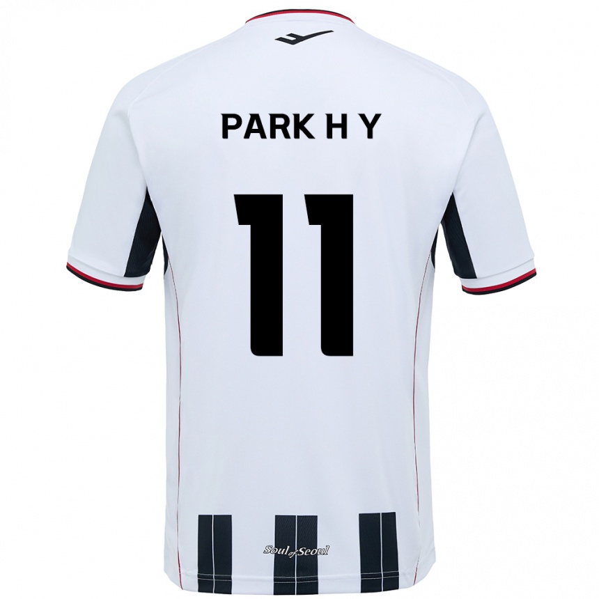 ילדים כדורגל Park Hee-Young #11 שחור אדום הרחק ג'רזי 2025/26