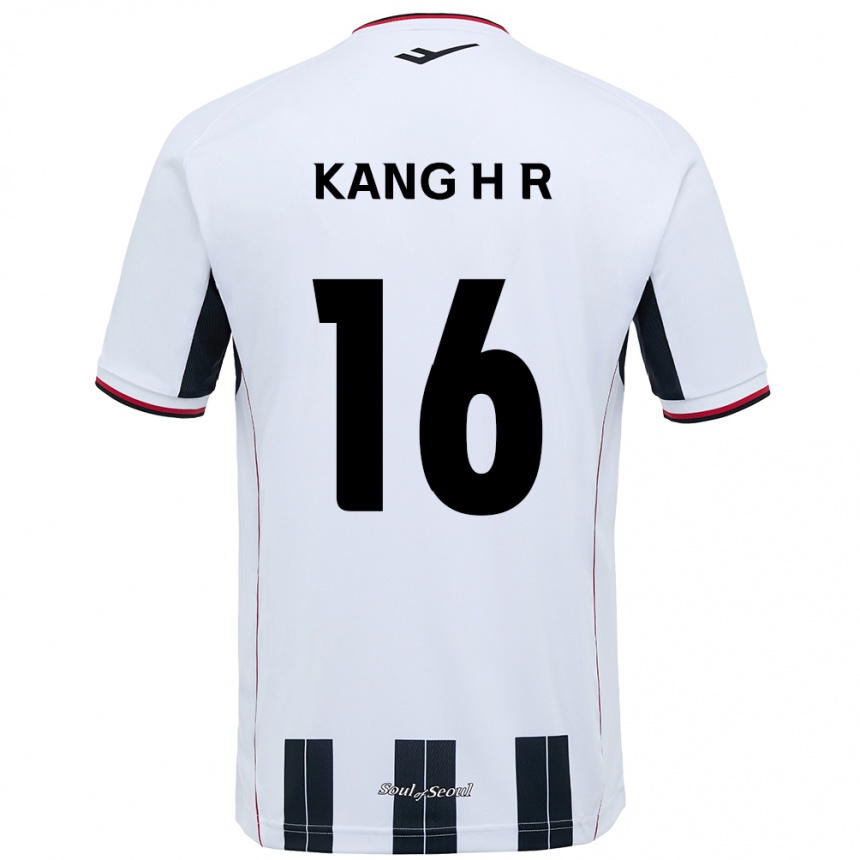 ילדים כדורגל Kang Hye-Rim #16 שחור אדום הרחק ג'רזי 2025/26