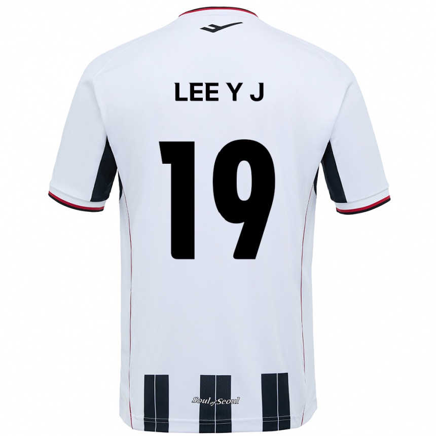 ילדים כדורגל Lee Ye-Jin #19 שחור אדום הרחק ג'רזי 2025/26