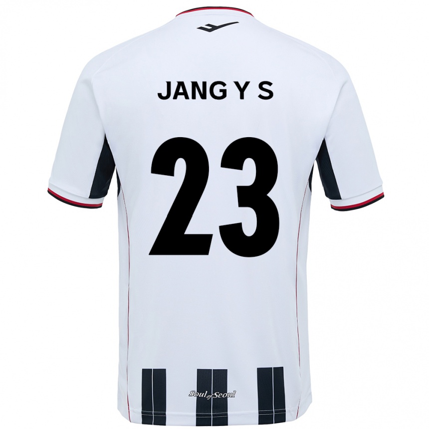 ילדים כדורגל Jang Yoon-Seo #23 שחור אדום הרחק ג'רזי 2025/26