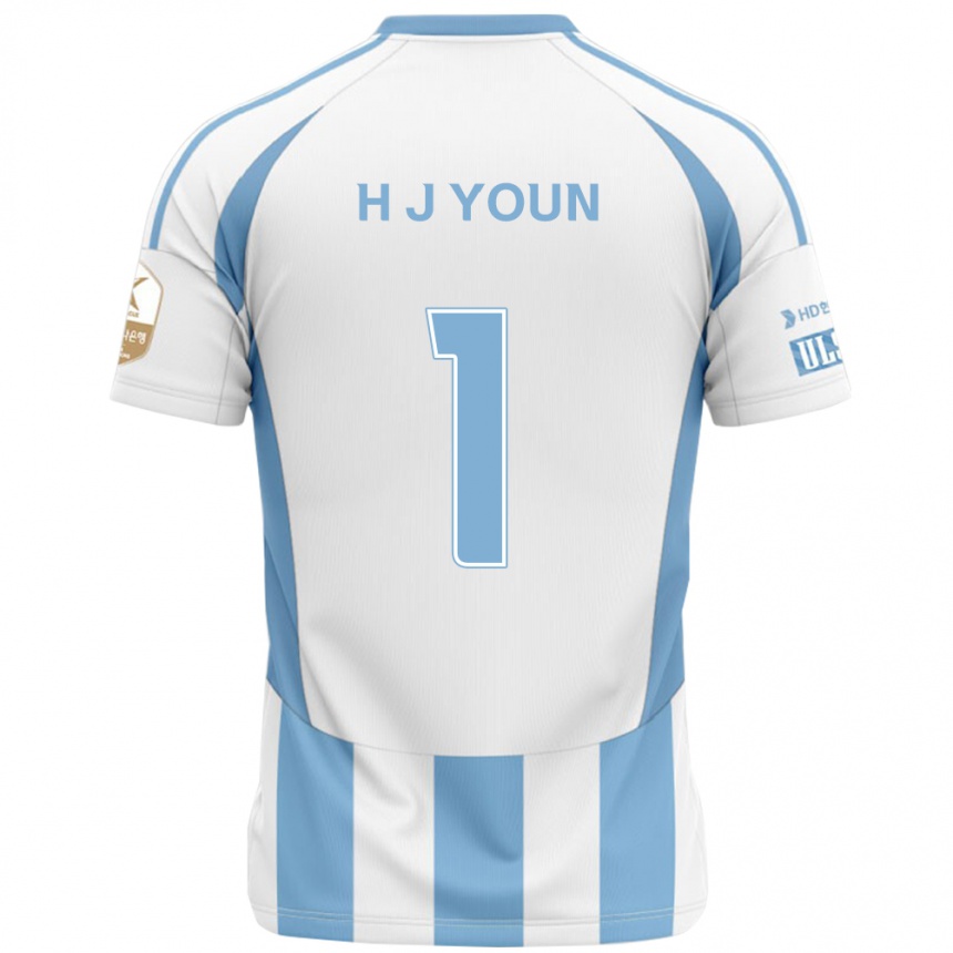 ילדים כדורגל Je-Hun Youn #1 כחול מלכותי צהוב הרחק ג'רזי 2025/26