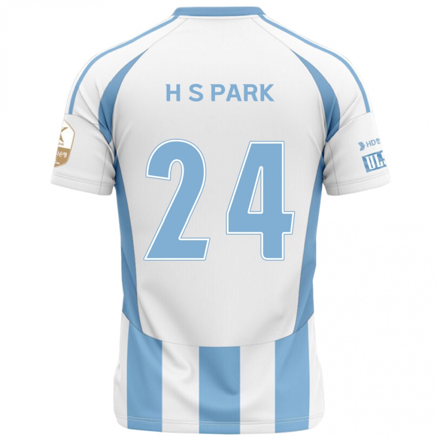 ילדים כדורגל Hyun-Soo Park #24 כחול מלכותי צהוב הרחק ג'רזי 2025/26