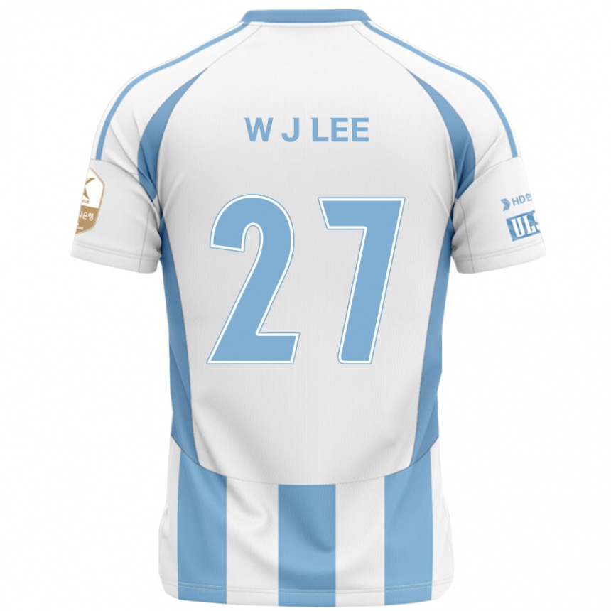 ילדים כדורגל Ji-Woo Lee #27 כחול מלכותי צהוב הרחק ג'רזי 2025/26
