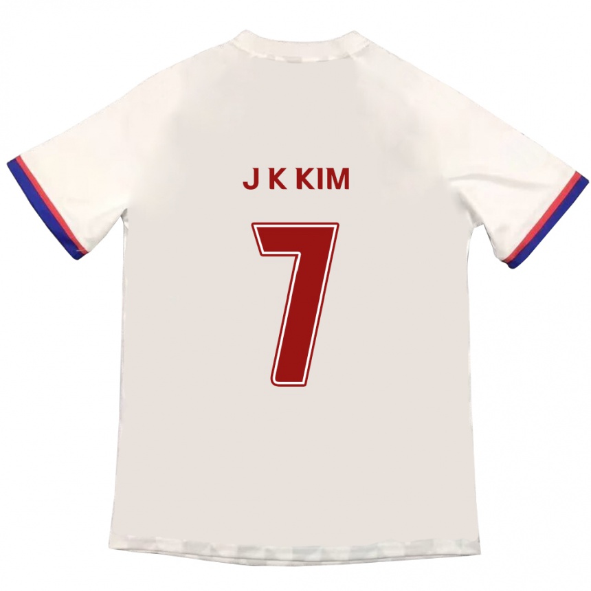 ילדים כדורגל Ki-Jun Kim #7 כחול מלכותי אדום הרחק ג'רזי 2025/26