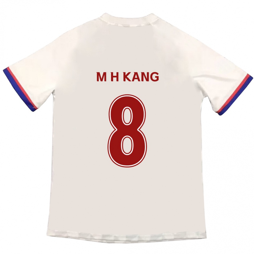 ילדים כדורגל Ho-Min Kang #8 כחול מלכותי אדום הרחק ג'רזי 2025/26