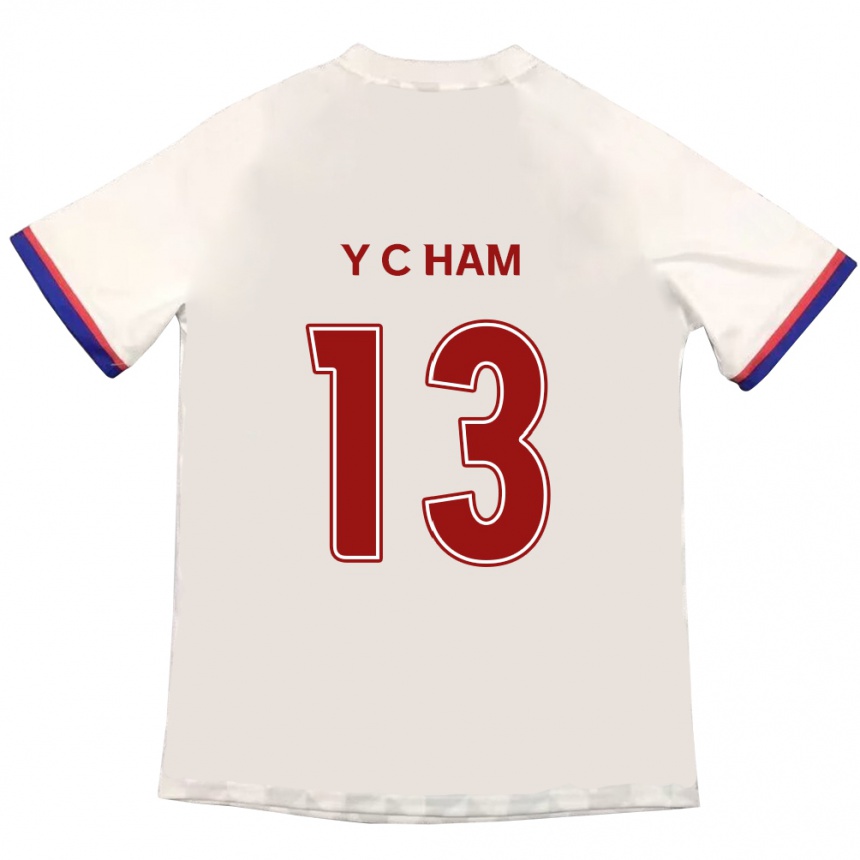 ילדים כדורגל Young-Chan Ham #13 כחול מלכותי אדום הרחק ג'רזי 2025/26