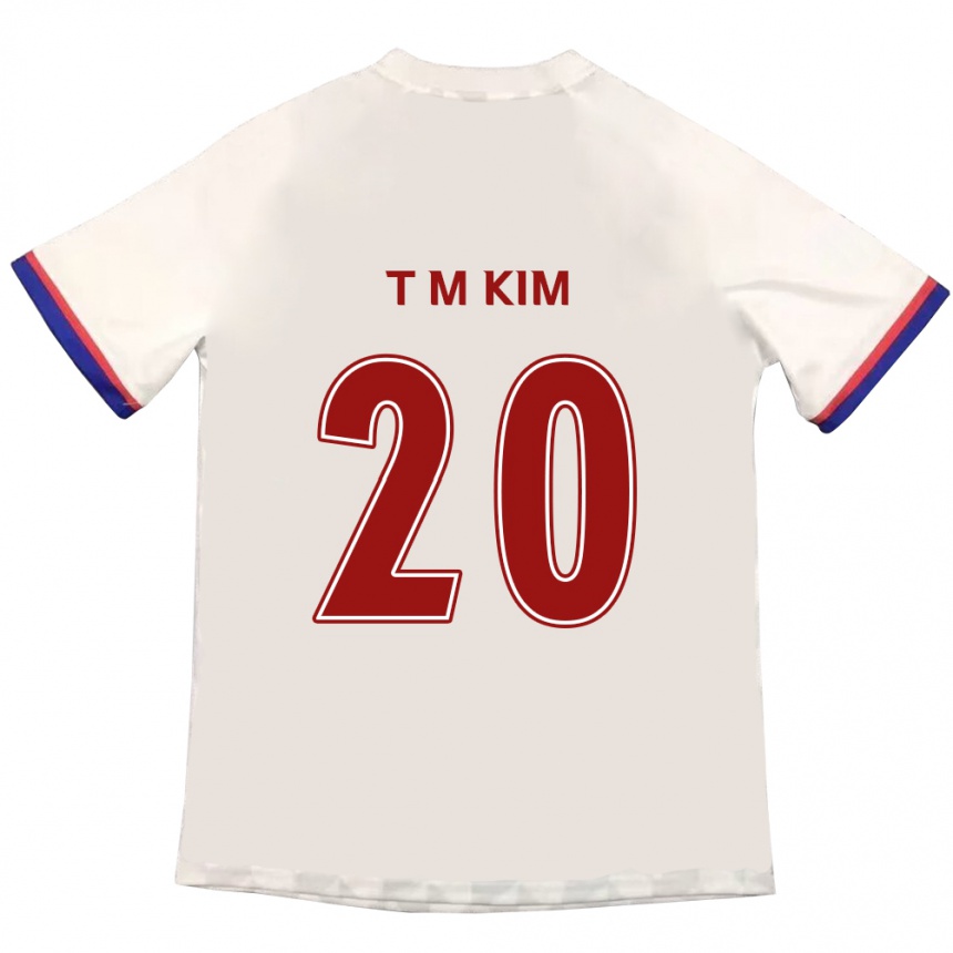 ילדים כדורגל Tae-Min Kim #20 כחול מלכותי אדום הרחק ג'רזי 2025/26