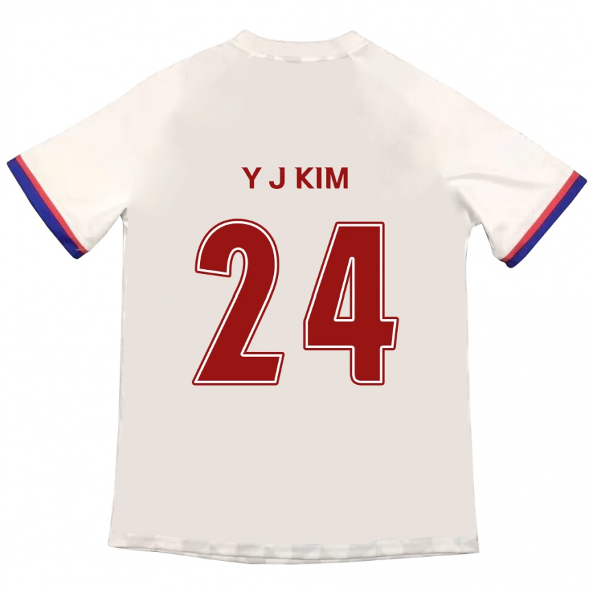 ילדים כדורגל Ju-Yeop Kim #24 כחול מלכותי אדום הרחק ג'רזי 2025/26