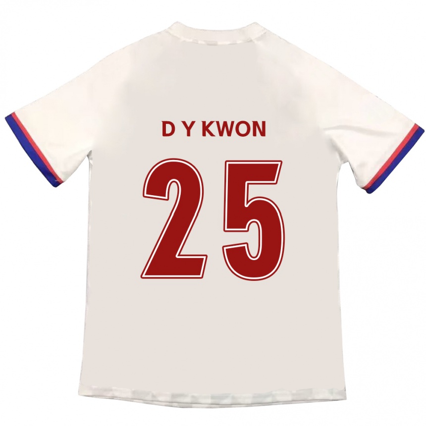 ילדים כדורגל Do-Yeong Kwon #25 כחול מלכותי אדום הרחק ג'רזי 2025/26