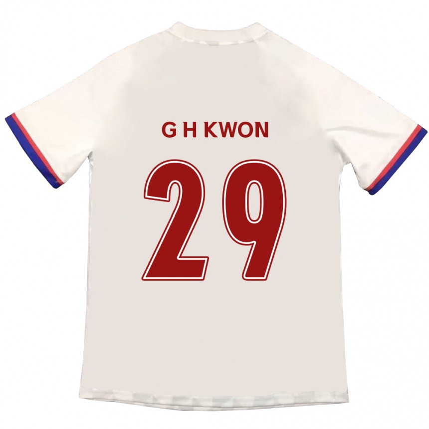 ילדים כדורגל Gi-Hyun Kwon #29 כחול מלכותי אדום הרחק ג'רזי 2025/26