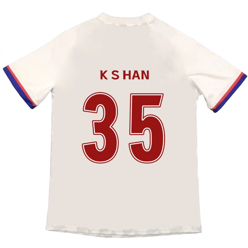 ילדים כדורגל Sang-Kyu Han #35 כחול מלכותי אדום הרחק ג'רזי 2025/26