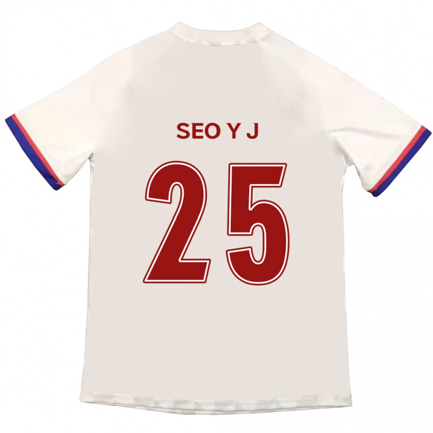 ילדים כדורגל Seo Ye-Jin #25 כחול מלכותי אדום הרחק ג'רזי 2025/26