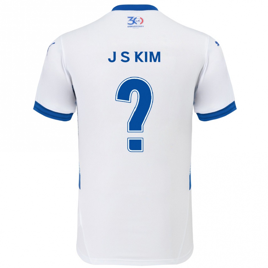 ילדים כדורגל Seong-Ju Kim #0 כחול מלכותי לבן הרחק ג'רזי 2025/26