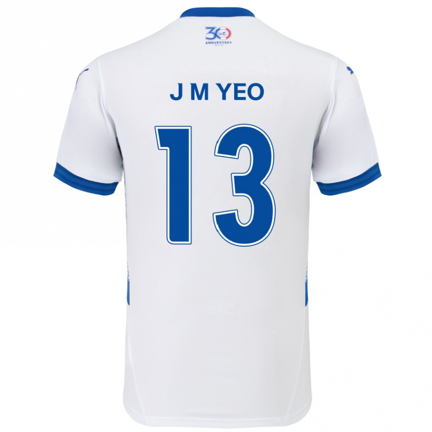 ילדים כדורגל Min-Jun Yeo #13 כחול מלכותי לבן הרחק ג'רזי 2025/26