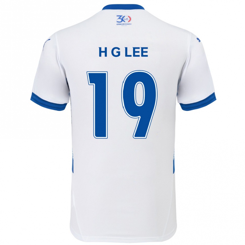 ילדים כדורגל Geon-Hee Lee #19 כחול מלכותי לבן הרחק ג'רזי 2025/26