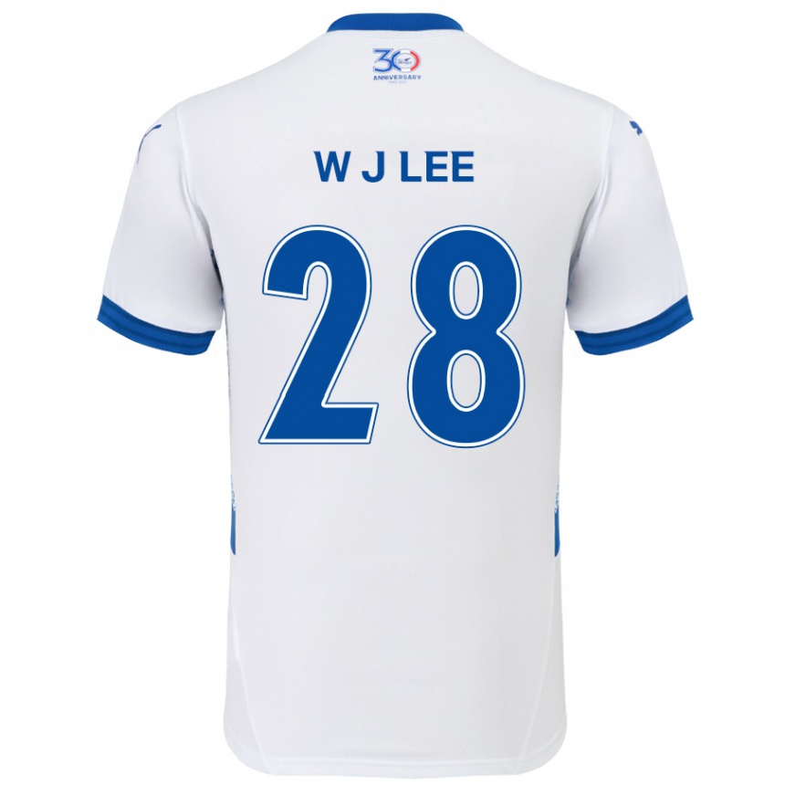 ילדים כדורגל Jun-Woo Lee #28 כחול מלכותי לבן הרחק ג'רזי 2025/26