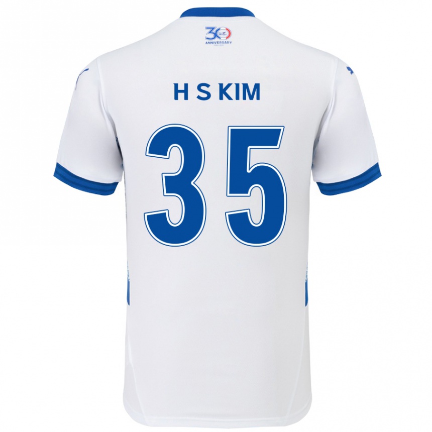ילדים כדורגל Seung-Hyun Kim #35 כחול מלכותי לבן הרחק ג'רזי 2025/26