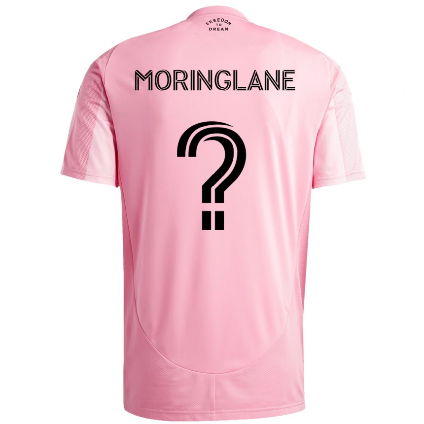 גברים כדורגל Luis Moringlane #0 שחור ורוד ג'רזי ביתית 2025/26