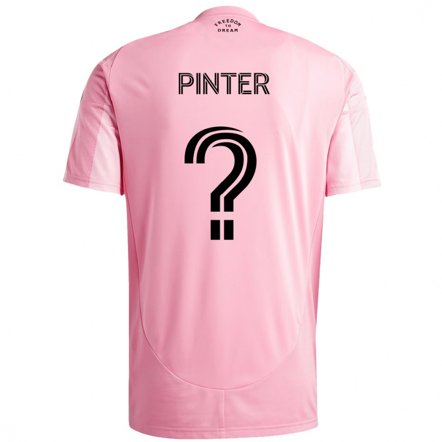 גברים כדורגל Daniel Pinter #0 שחור ורוד ג'רזי ביתית 2025/26