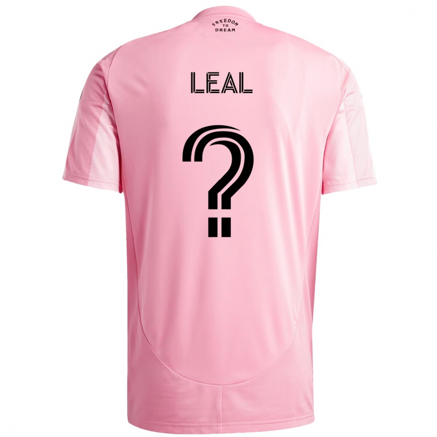 גברים כדורגל Gabriel Leal #0 שחור ורוד ג'רזי ביתית 2025/26